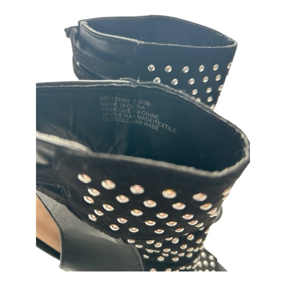 Womens JustFab Brittany Ankle Boot - Black in Size 5.5 - Picture 10 of 12